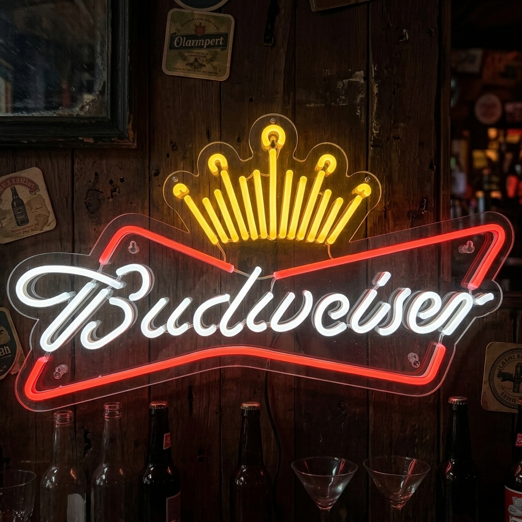 Budweiser King of It Up Neon Sign