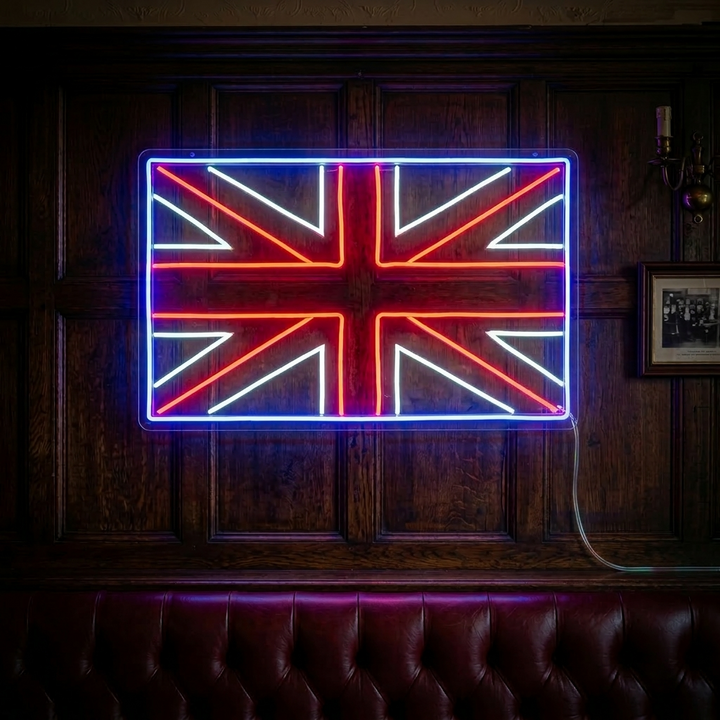 "Flag of UK" Neon Sign