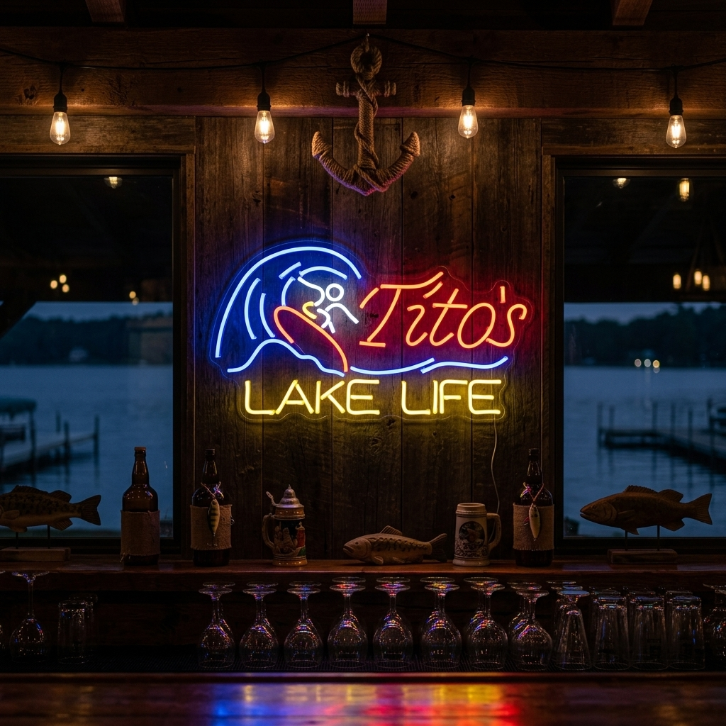 "Titos Lake Life" Neon Sign