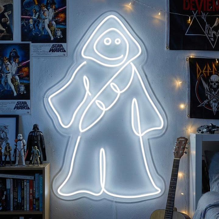 Desert Scavenger Figure Neon Sign