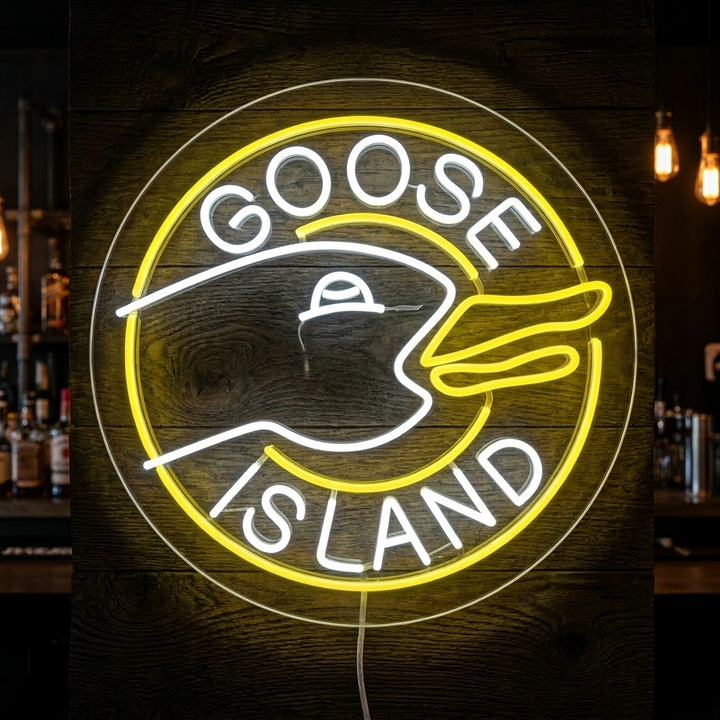 "Goose Island" Neon Sign