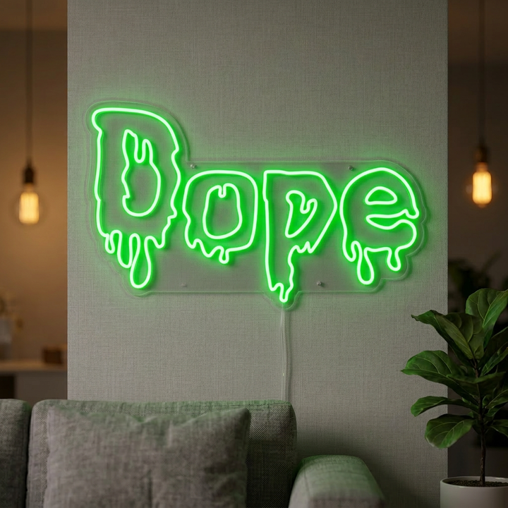 "Weed Dope" Neon Sign
