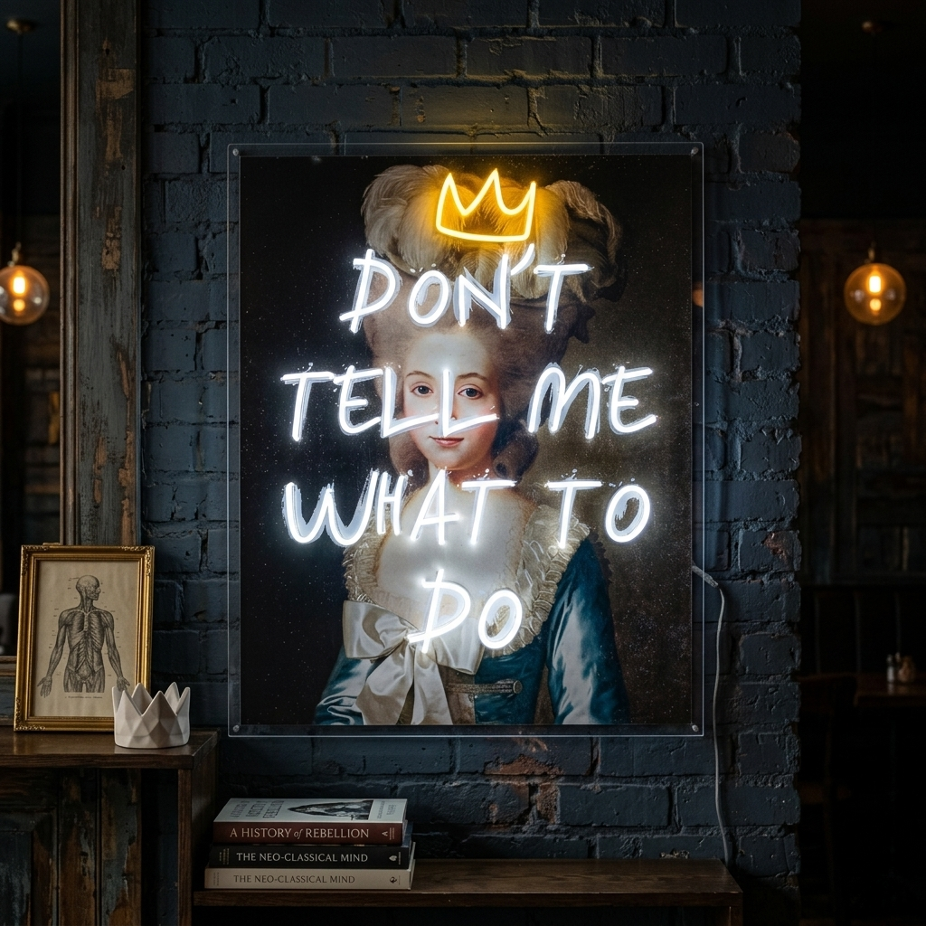 "Don'T Tell Me What To Do" UV Print LED Neon Sign