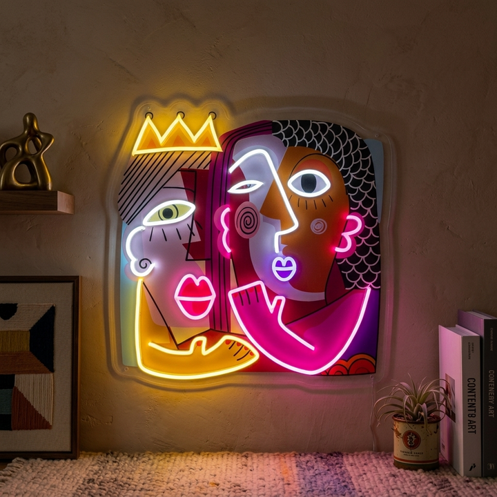 "Man And Woman" UV Print LED Neon Sign