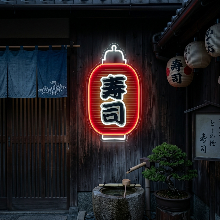 Sushi Neon Sign, Japanese Restaurant Decor