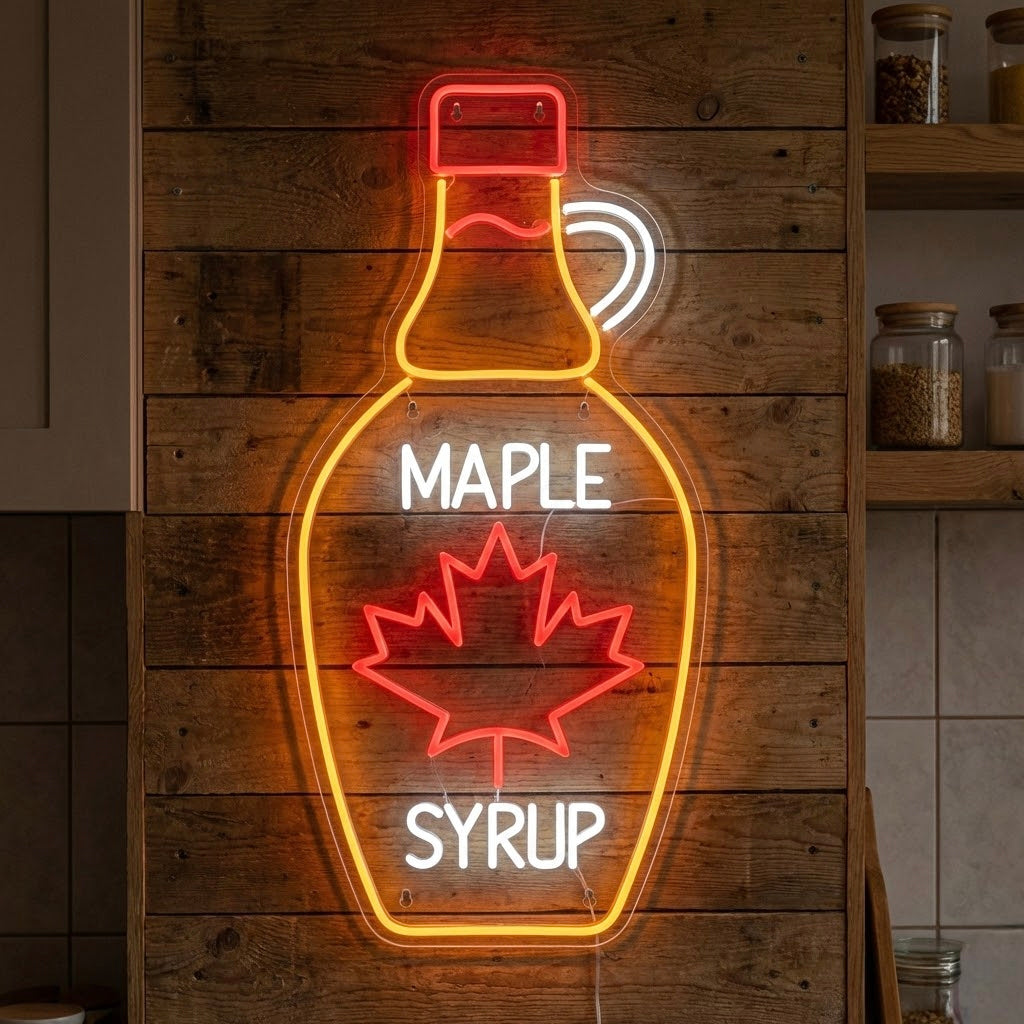 "Maple Syrup Bottle" Neon Sign