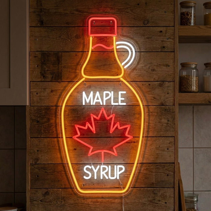 "Maple Syrup Bottle" Neon Sign