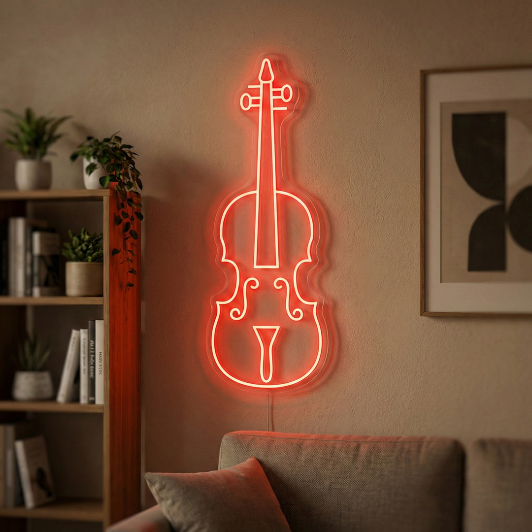 "Violin" Neon Sign
