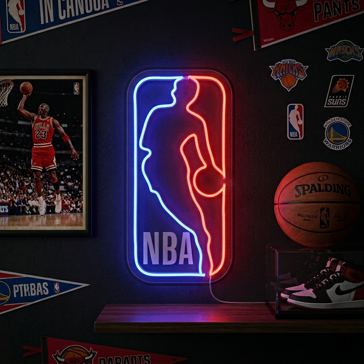 "Basketball Match Logo" Neon Sign