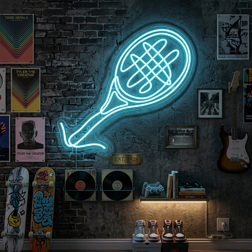 "Tennis Racket" Neon Sign