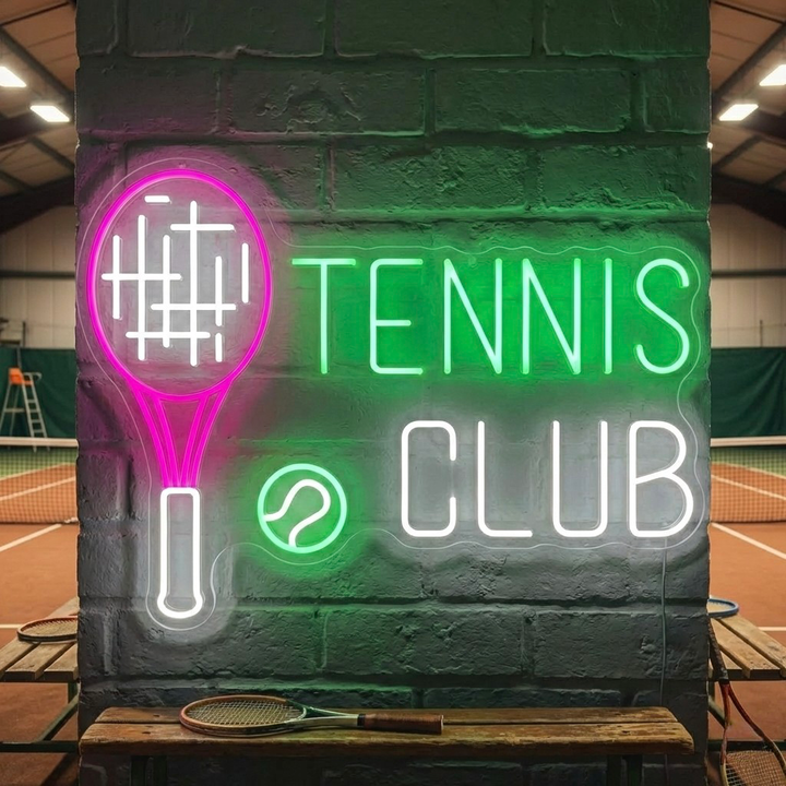 "Tennis Club" Neon Sign