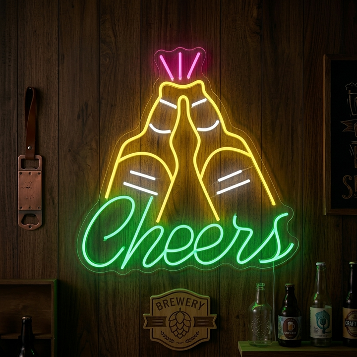 "Cheers" Neon Sign
