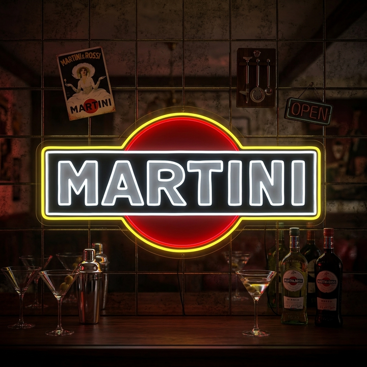"Martini Logo" Neon Sign