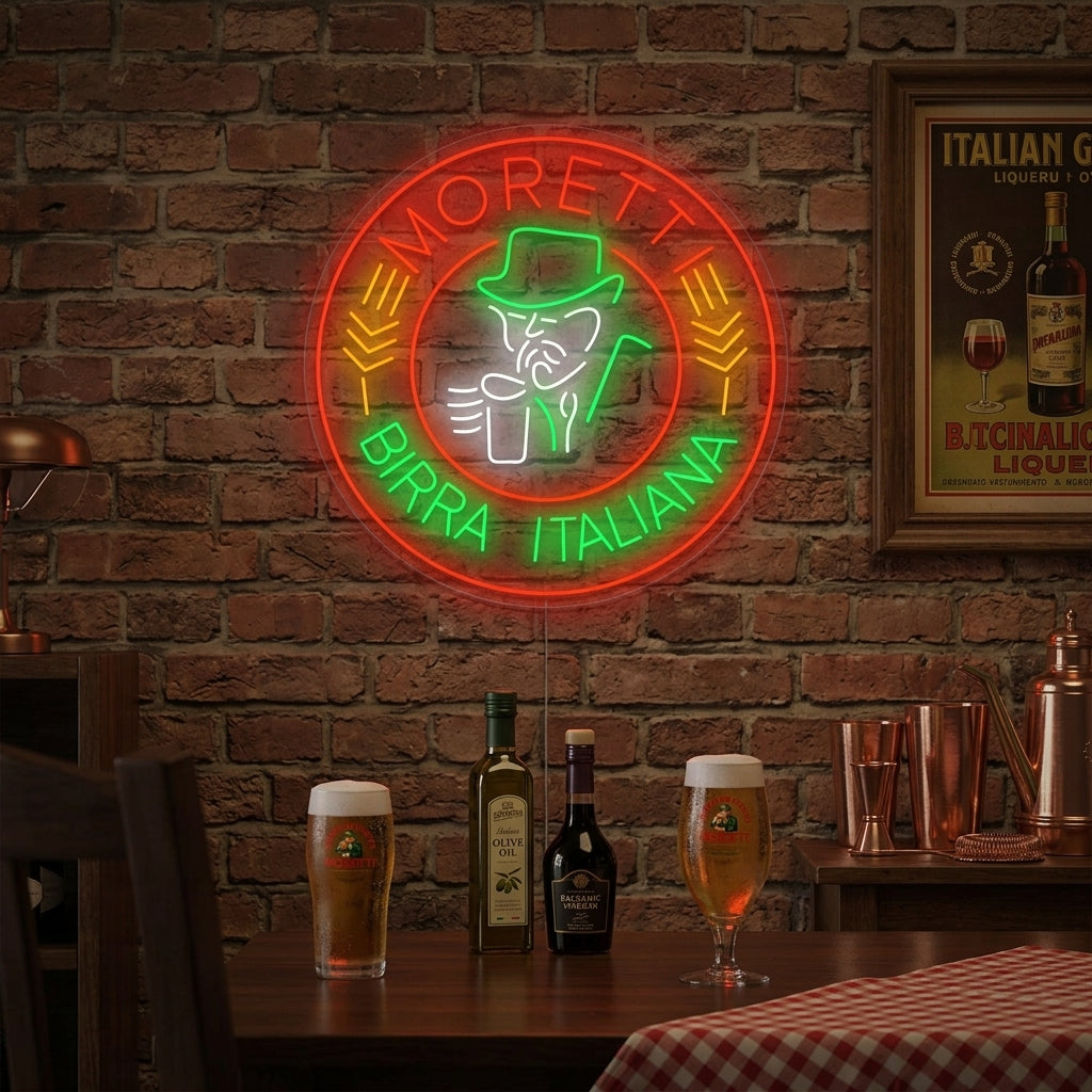 "Moretti Birra Italiana" Neon Sign