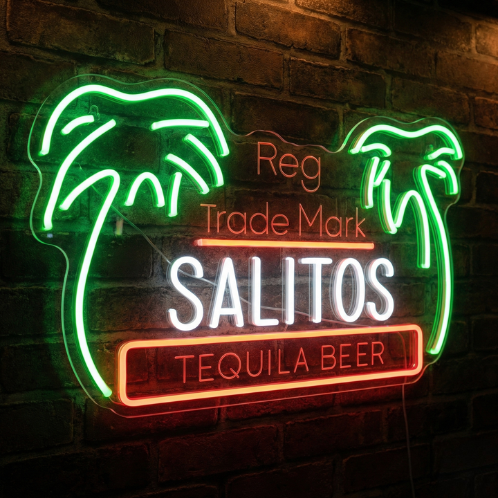 "Salitos Palm" Neon Sign