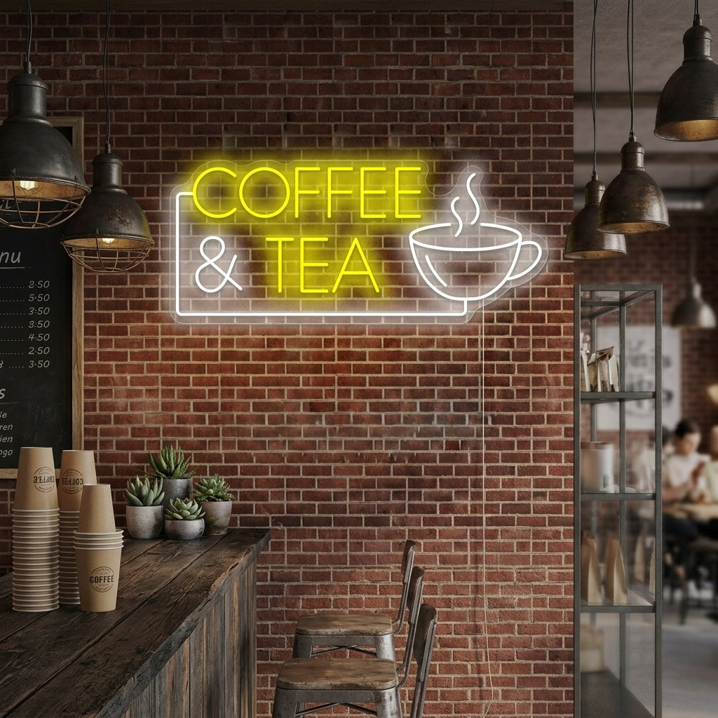 "Coffee & Tea" Neon Sign
