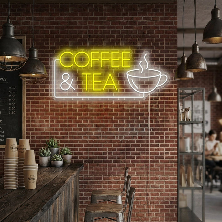 "Coffee & Tea" Neon Sign