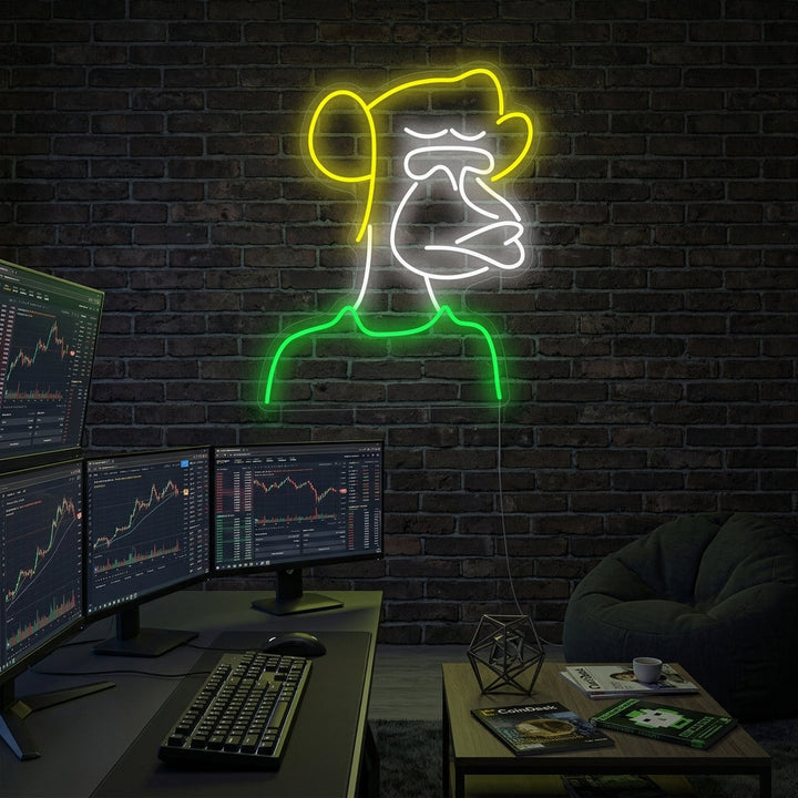 "Bored Ape" Neon Sign