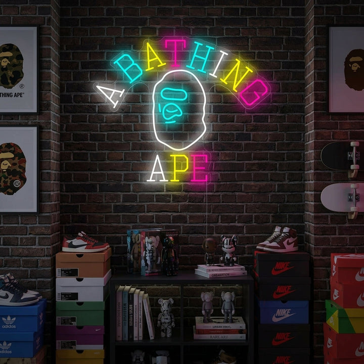 "Bathing Ape" Neon Sign