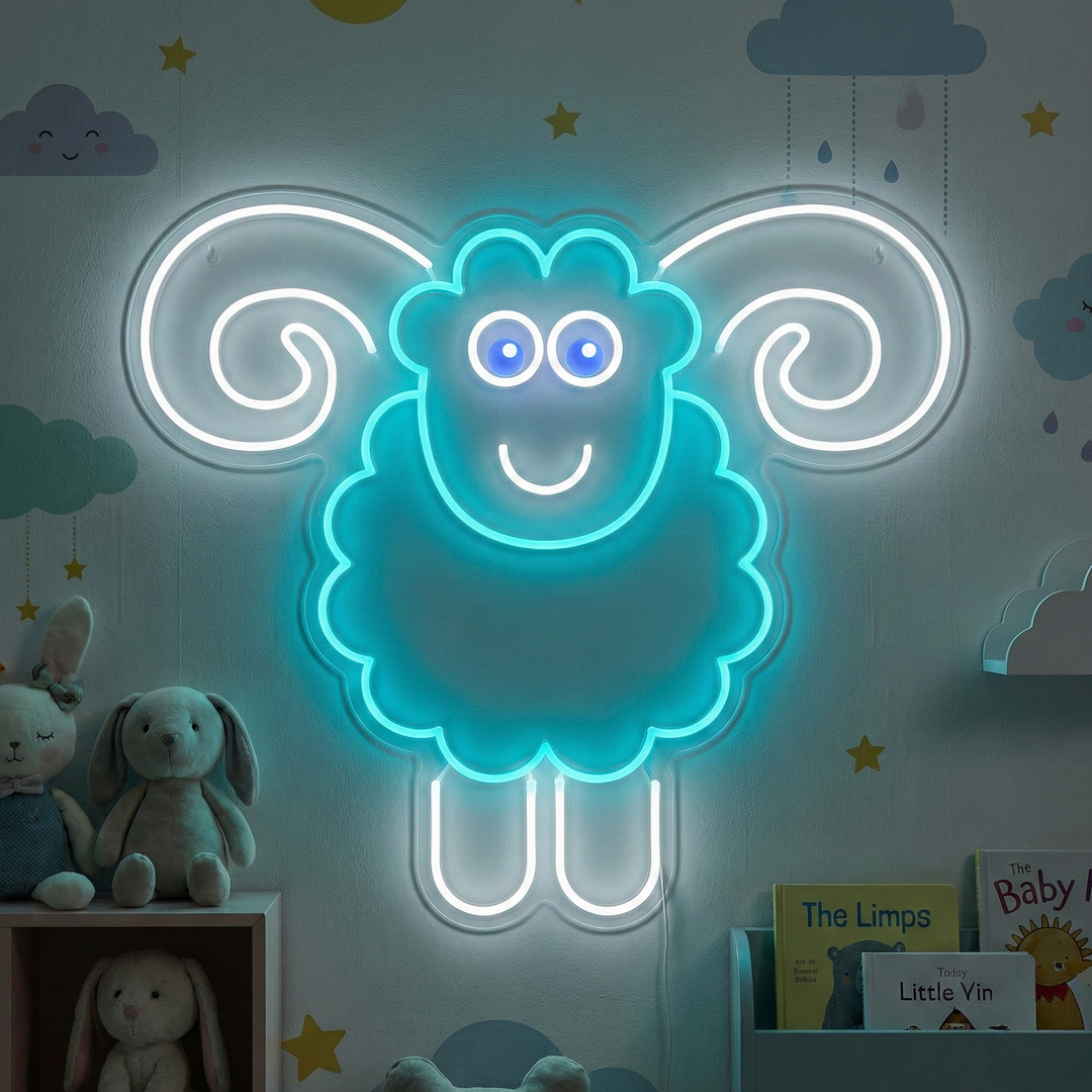 "Sheep" Neon Sign