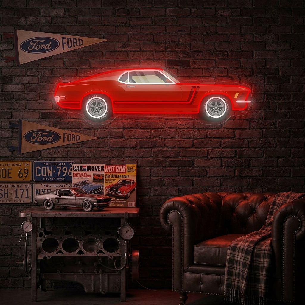 "American Muscle Car" Neon Sign