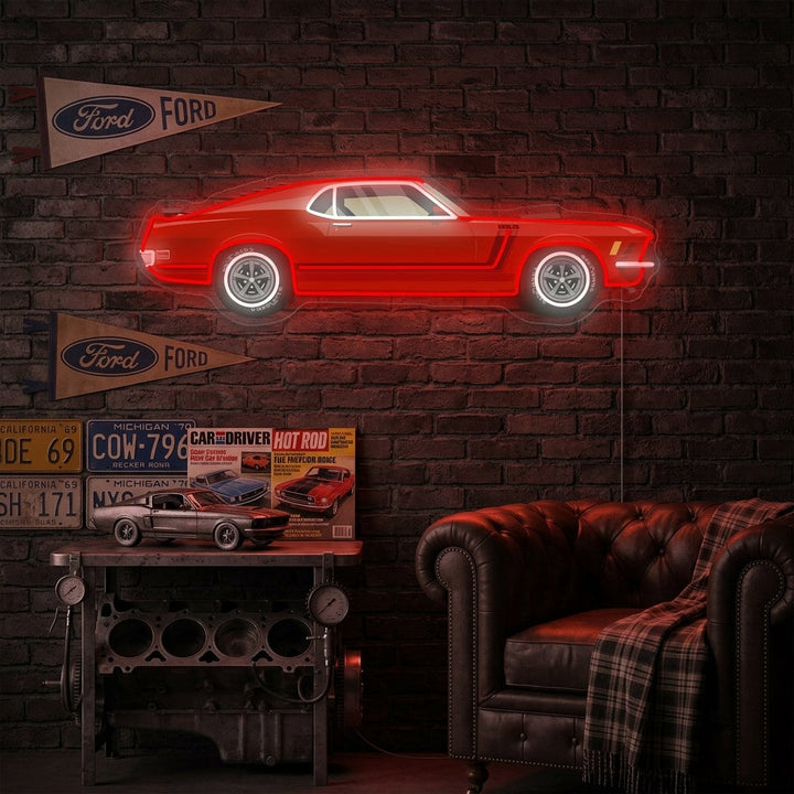 "American Muscle Car" Neon Sign