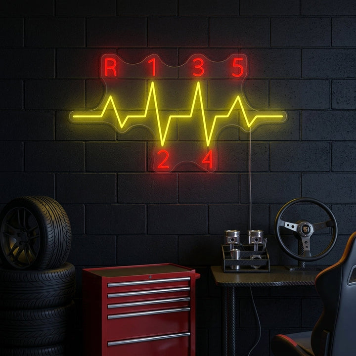 "Car Gear" Neon Sign