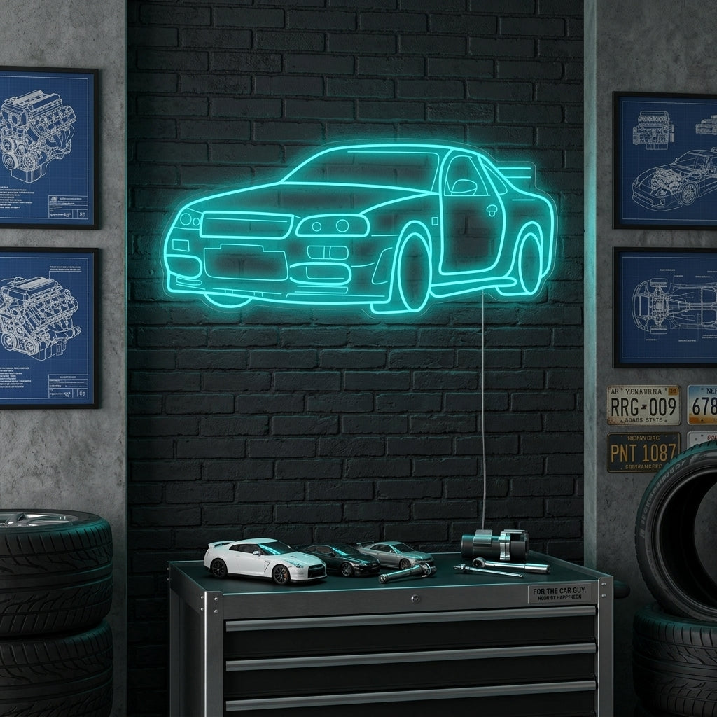 "GTR Car" Neon Sign