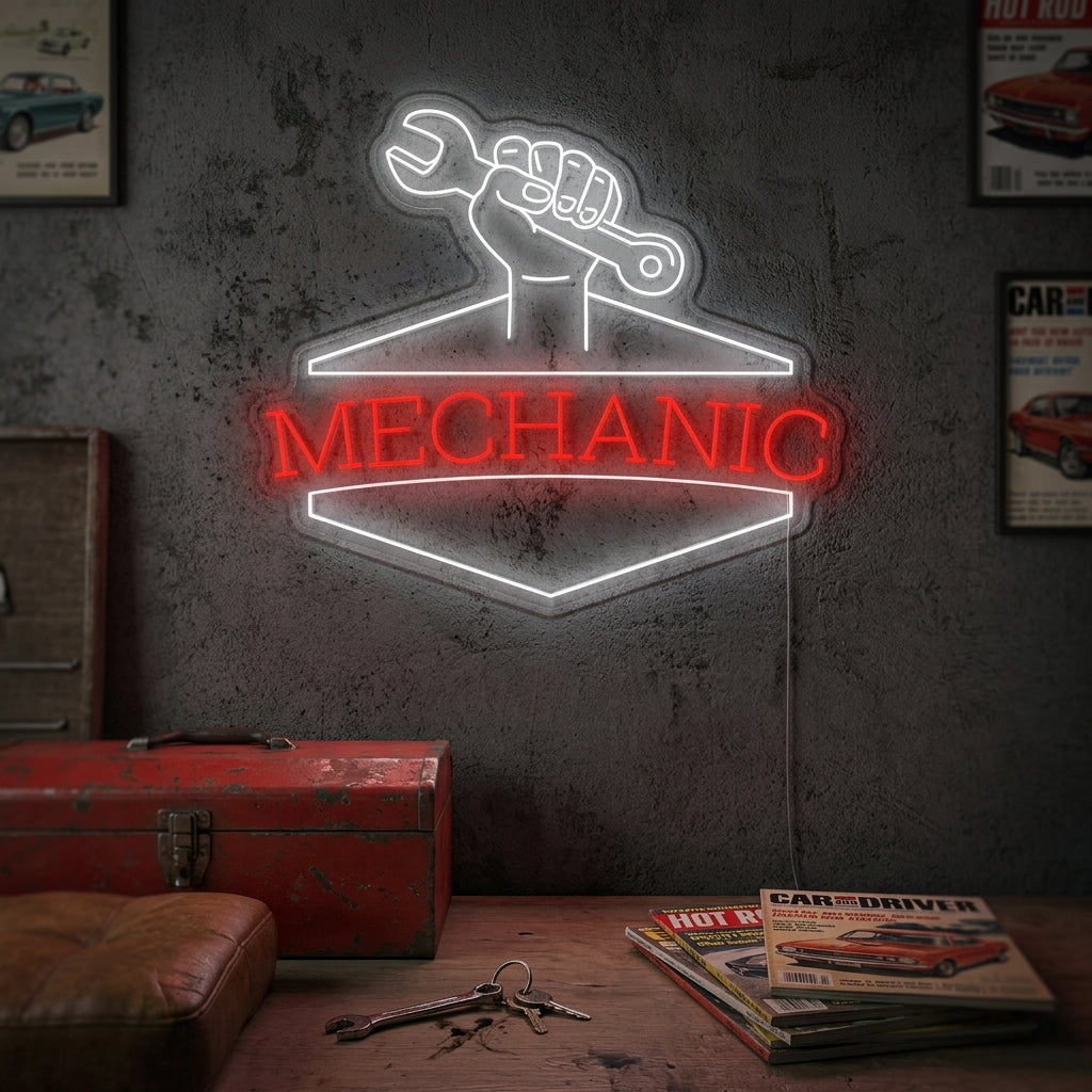 "Mechanic" Neon Sign