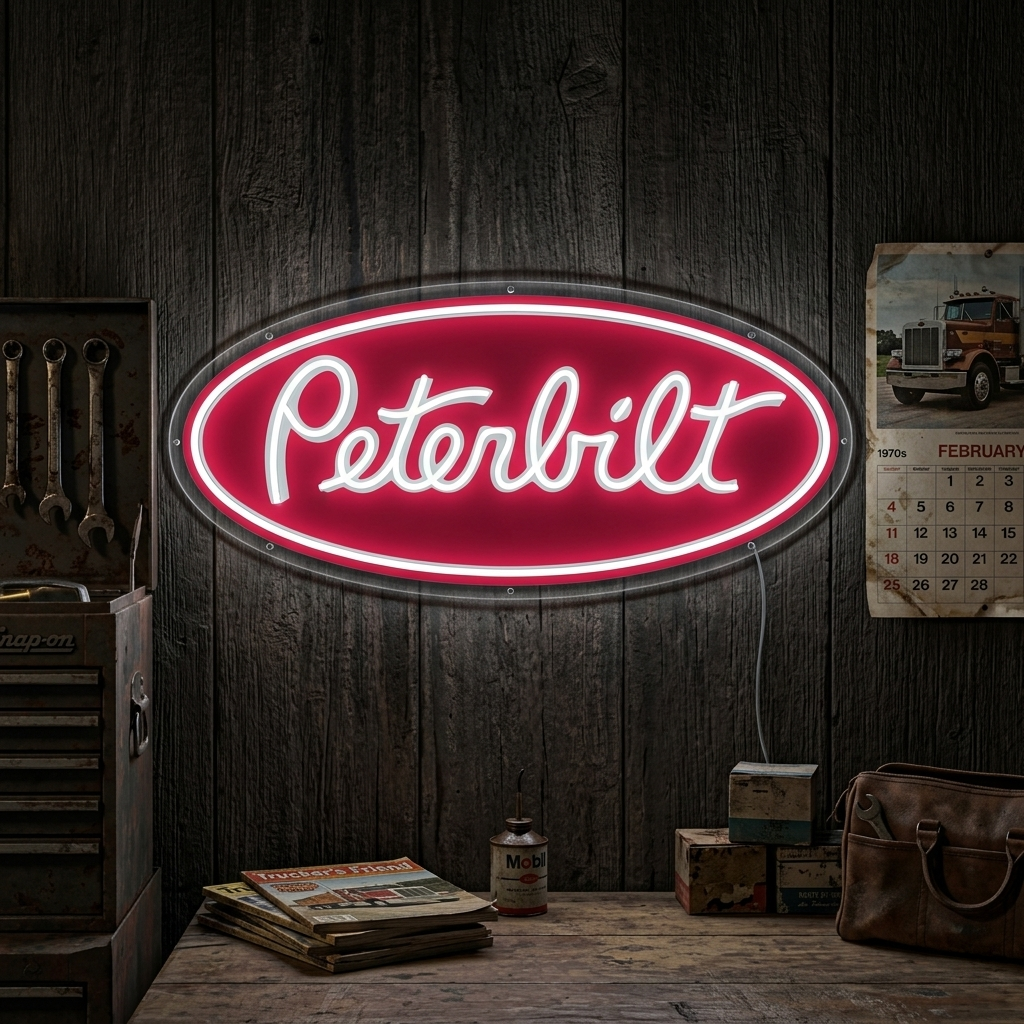 "Peterbil Logo" Neon Sign