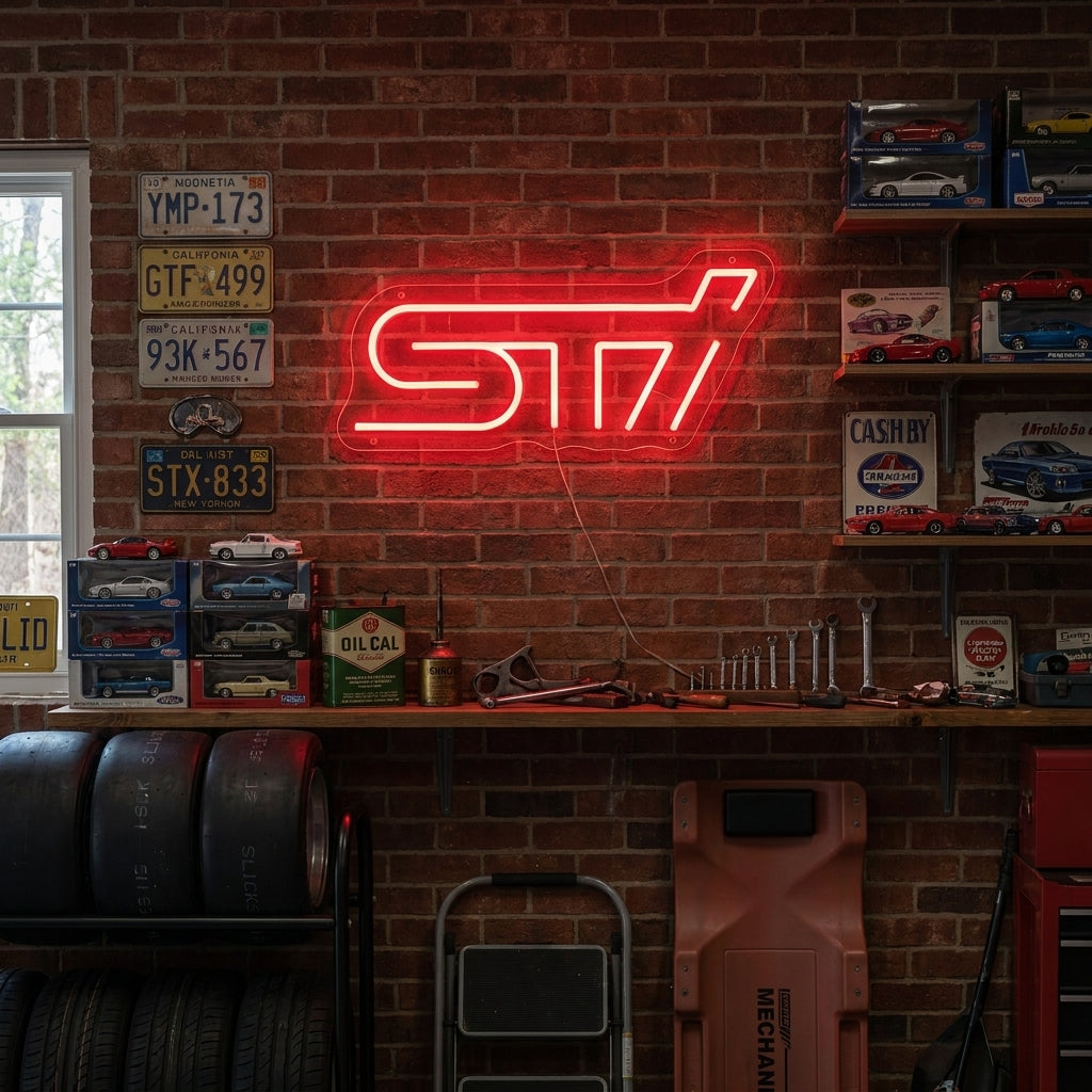 "Sti Logo" Neon Sign