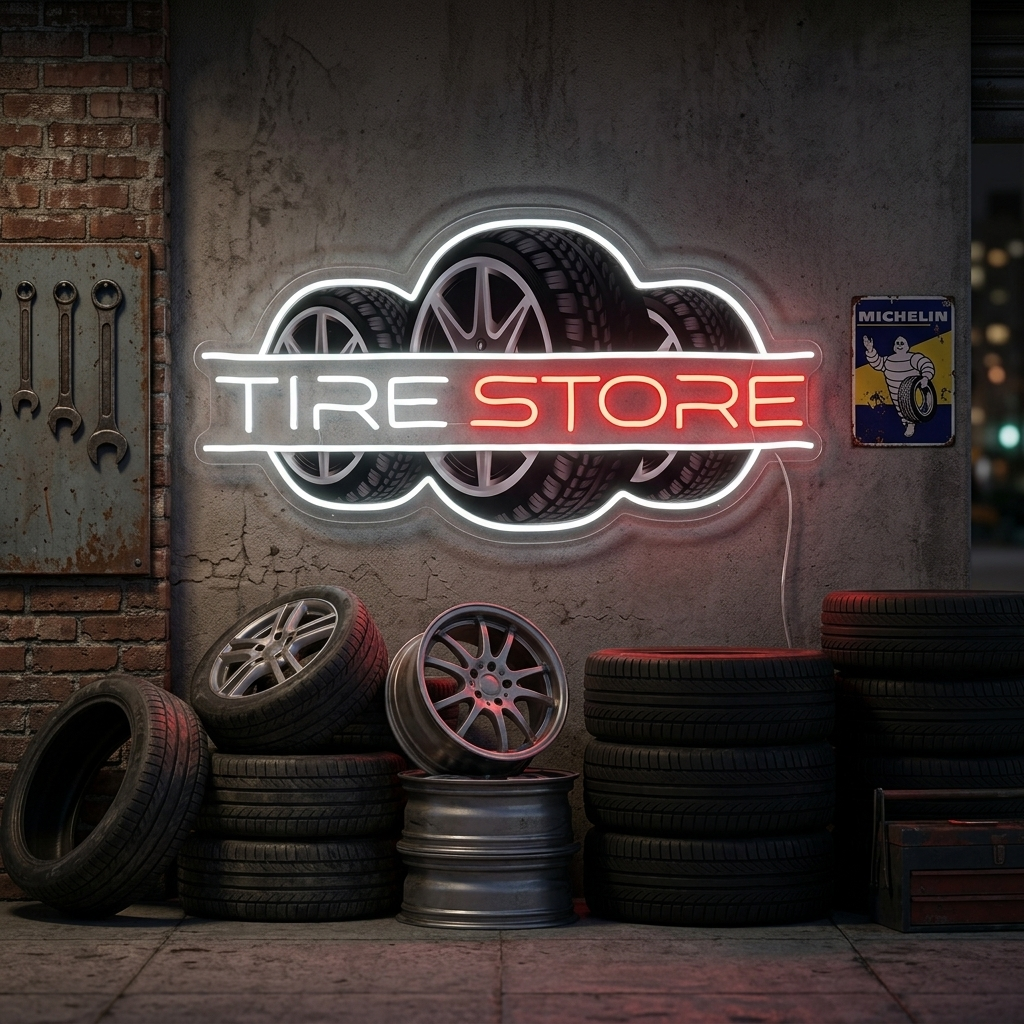 "Tire Store" Neon Sign