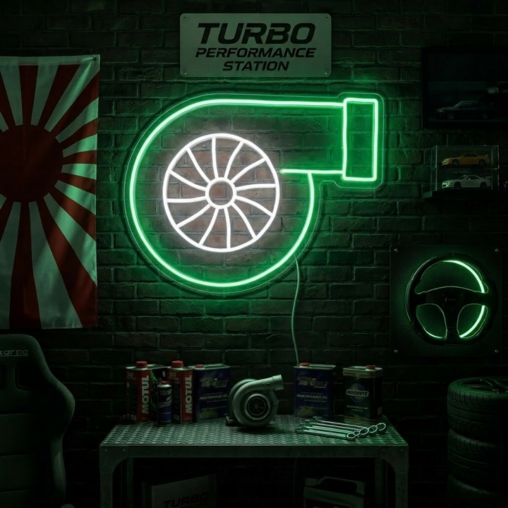 "Turbo" Neon Sign