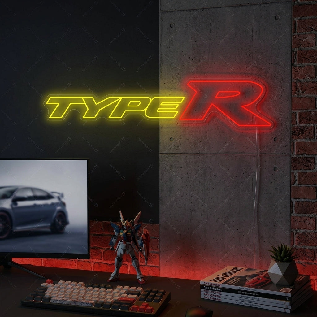 "Type R" Neon Sign
