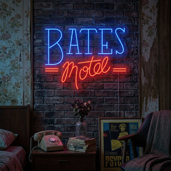 "Bates Motel" Neon Sign
