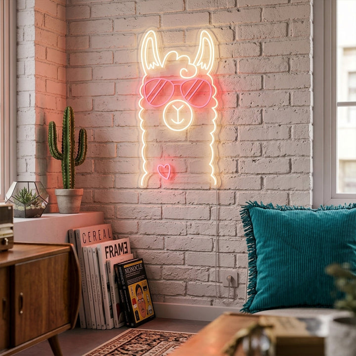 "Llama" Neon Sign
