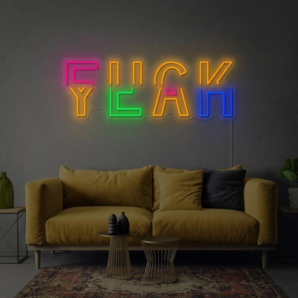 "Fuck Yeah" Neon Sign