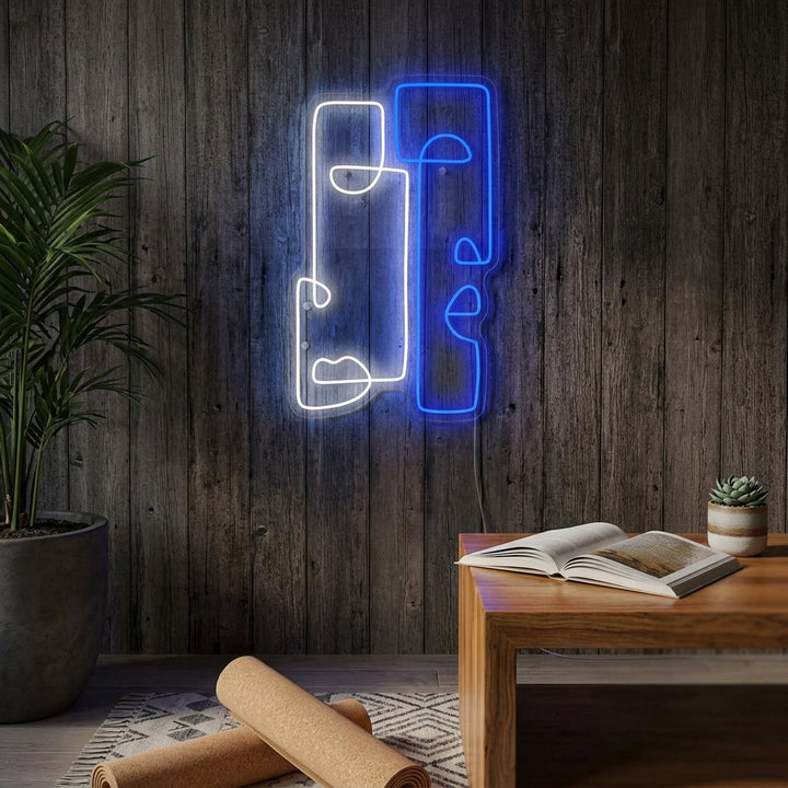 "Abstract Totem" Neon Sign