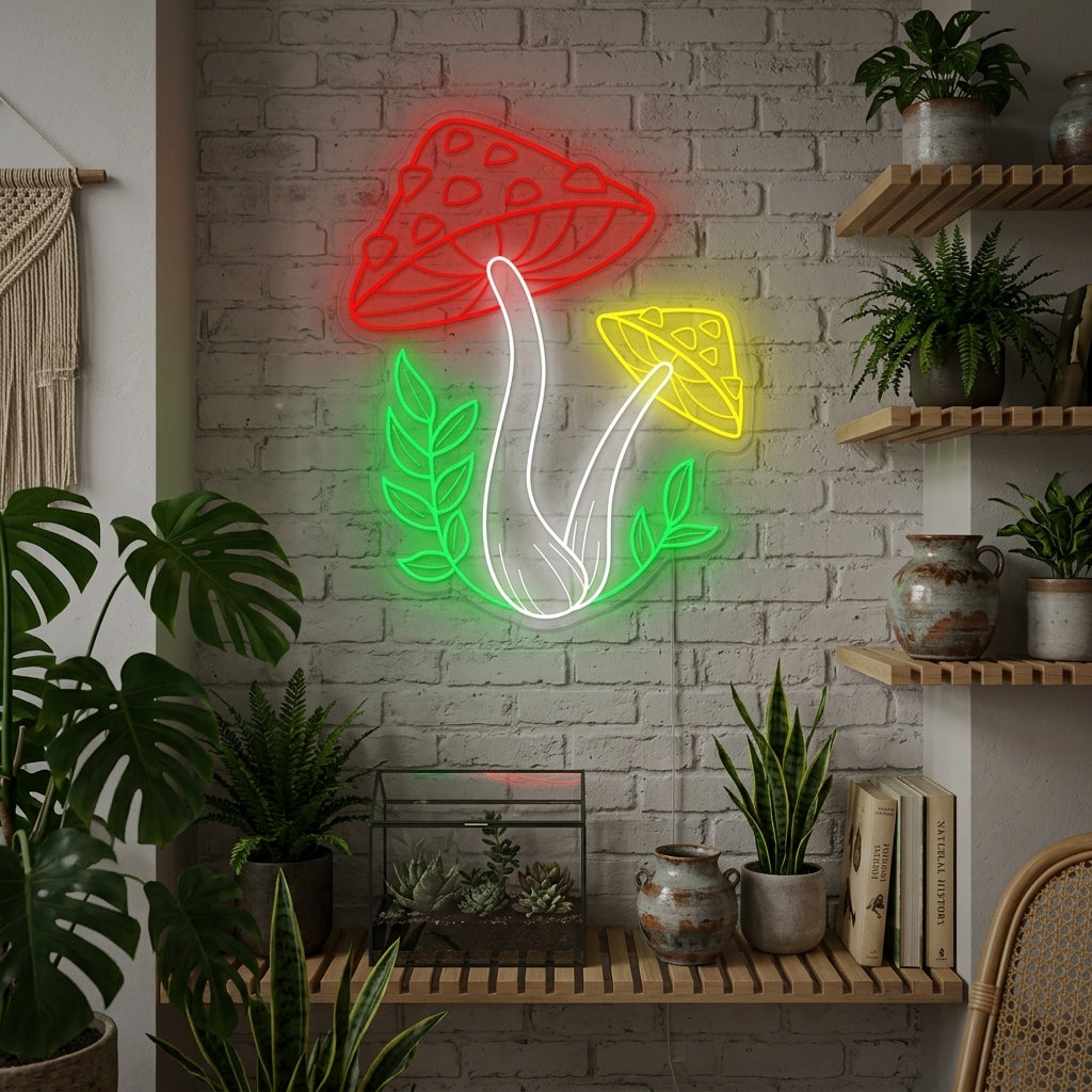"Mushroom" Neon Sign