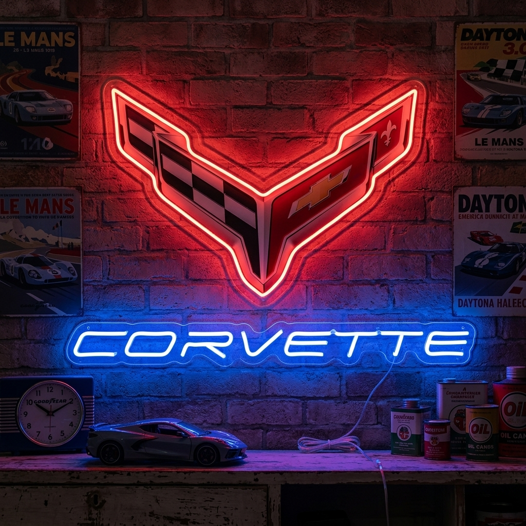 "Corve-Logo" Neon Sign
