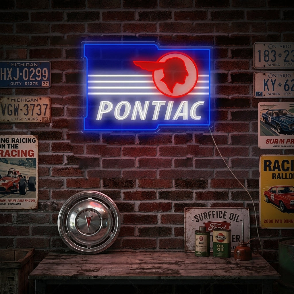 "Ponti-Car" Neon Sign