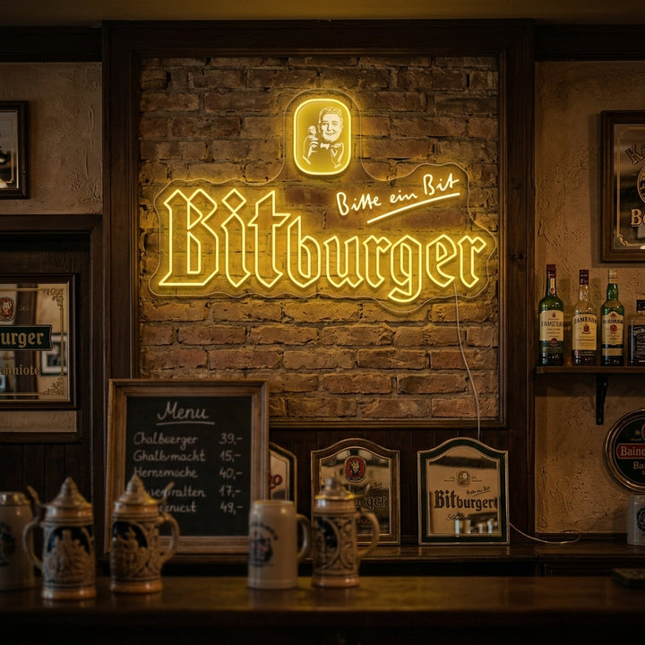 "Bitburger" Neon Sign