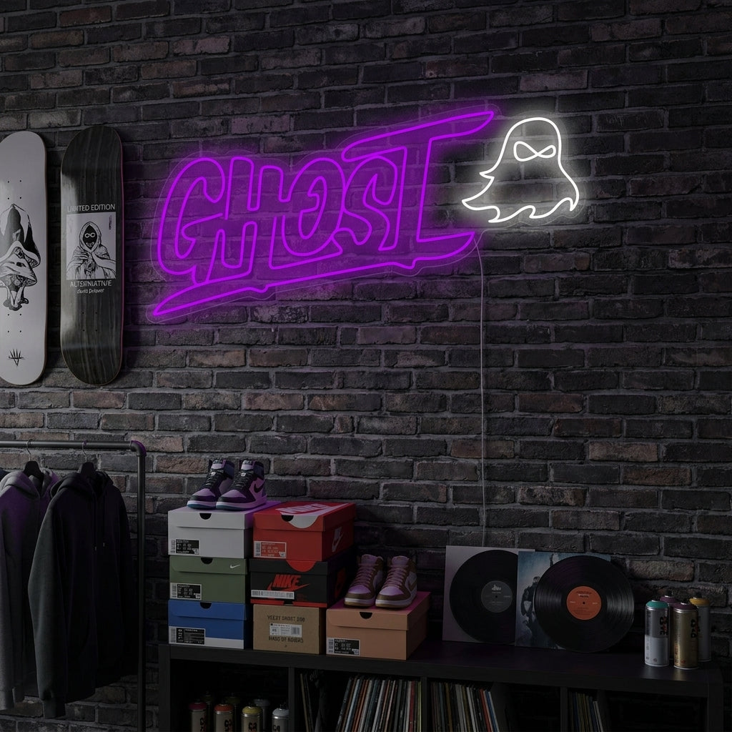 "Ghost" Neon Sign