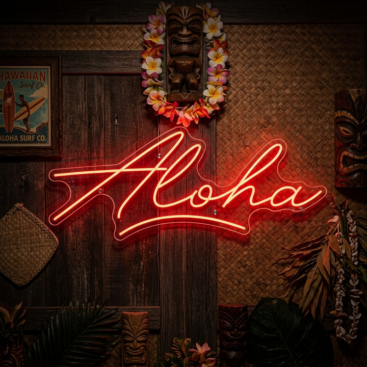 "Aloha" Neon Sign