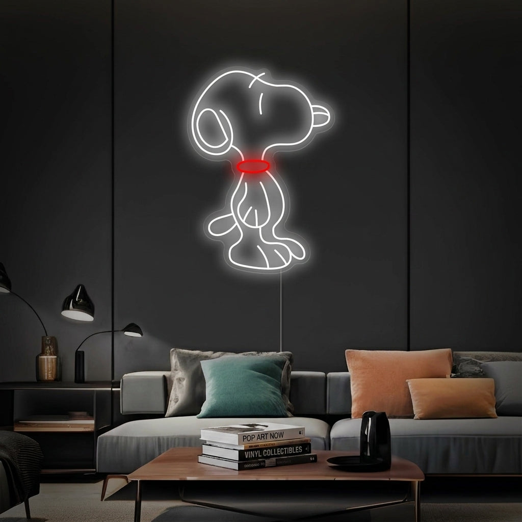 "Cartoon Dog" Neon Sign