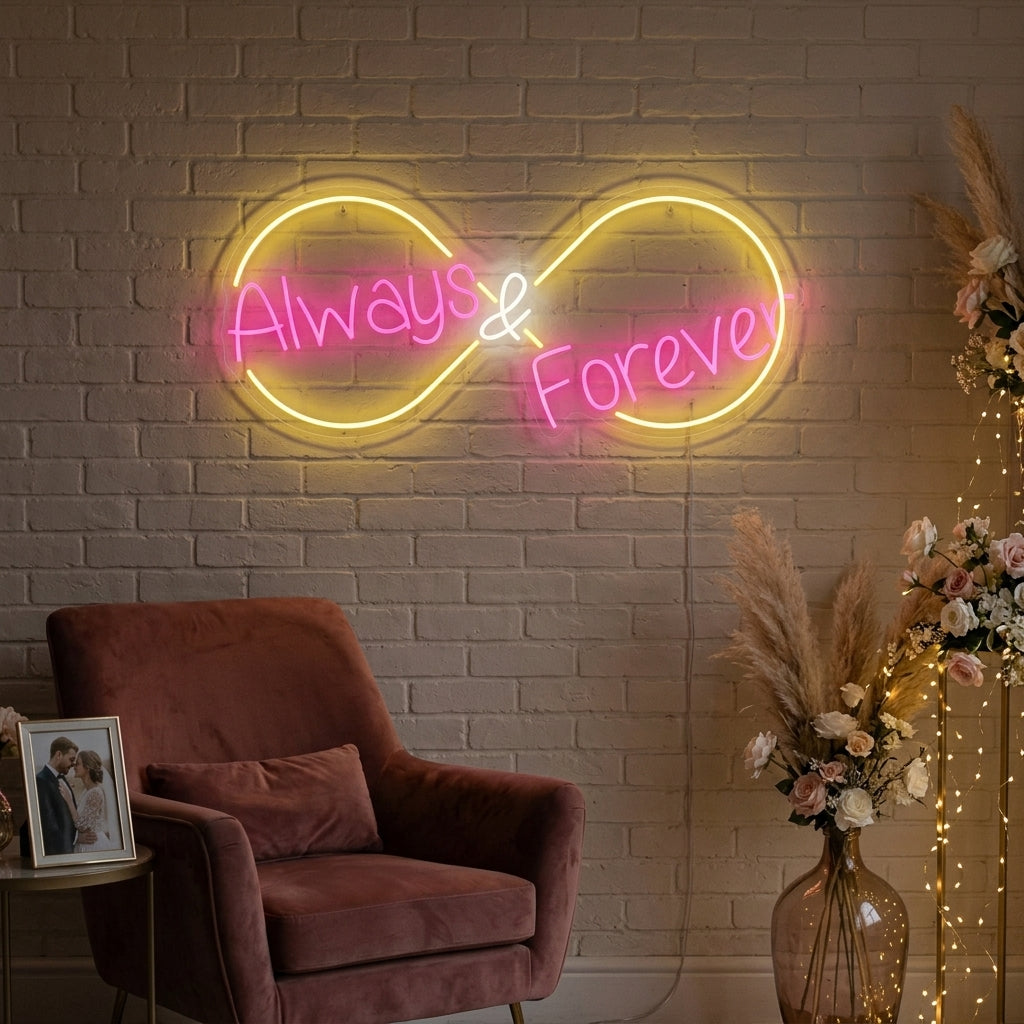 "Always and Forever" Neon Sign