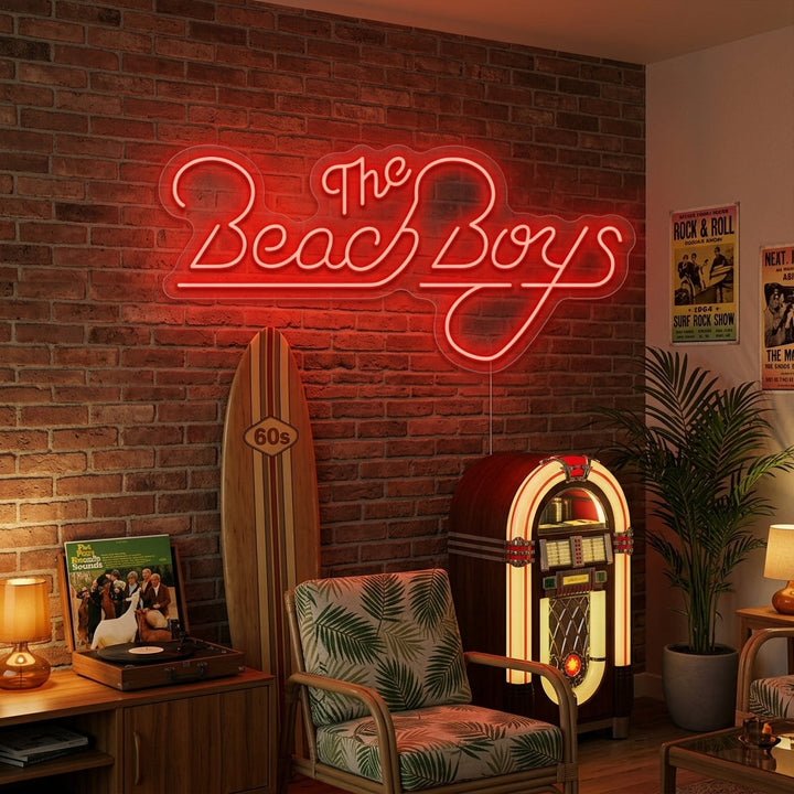 "Beach Boys" Neon Sign