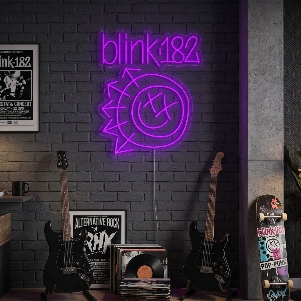 "Blink 182" Neon Sign