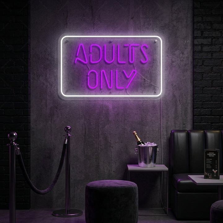 "Adult Only" Neon Sign