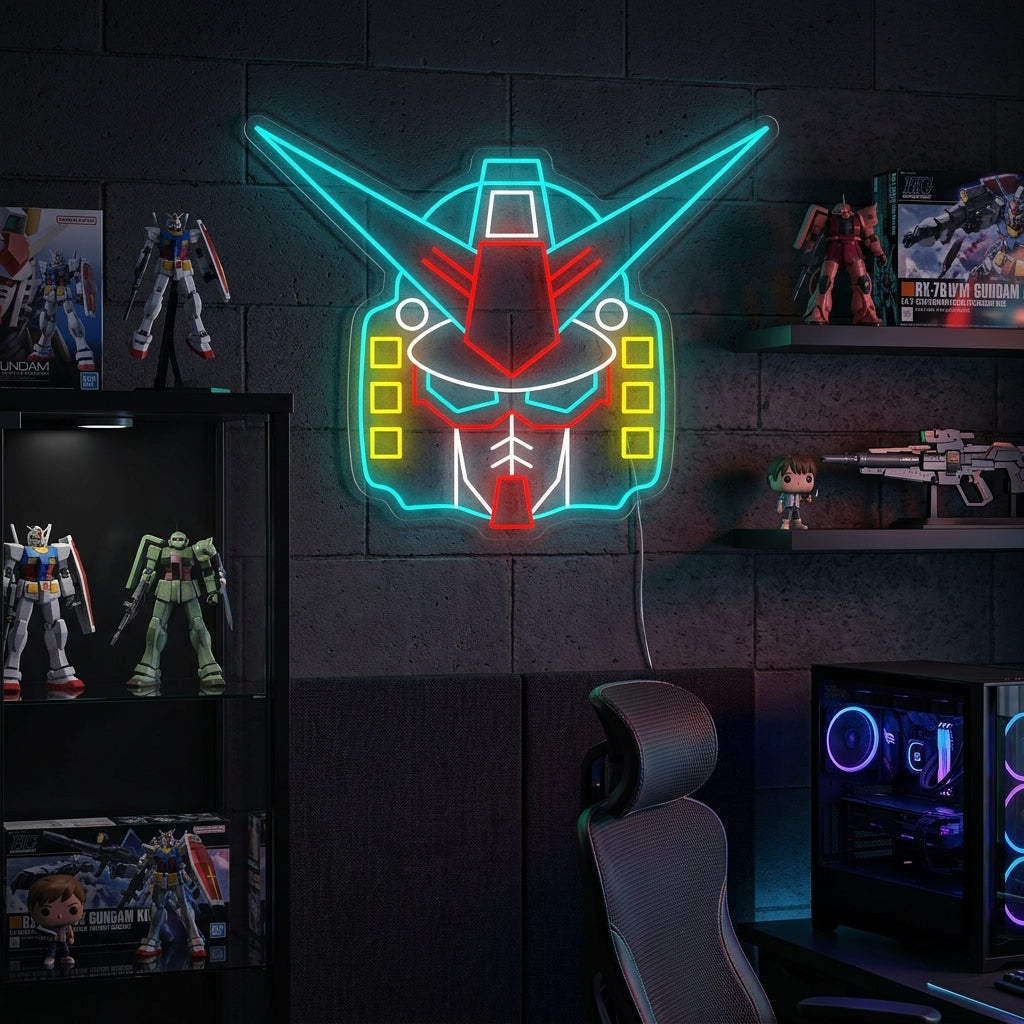 "Gundam Robot" Neon Sign